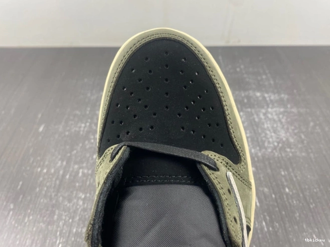 Cheap TBkick LOW SCOTT 1 SP OLIVE' TRAVIS X DM7866-002 AIR JORDAN OG 'BLACK 0724